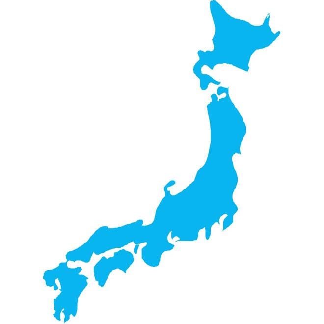 japan vector kaart