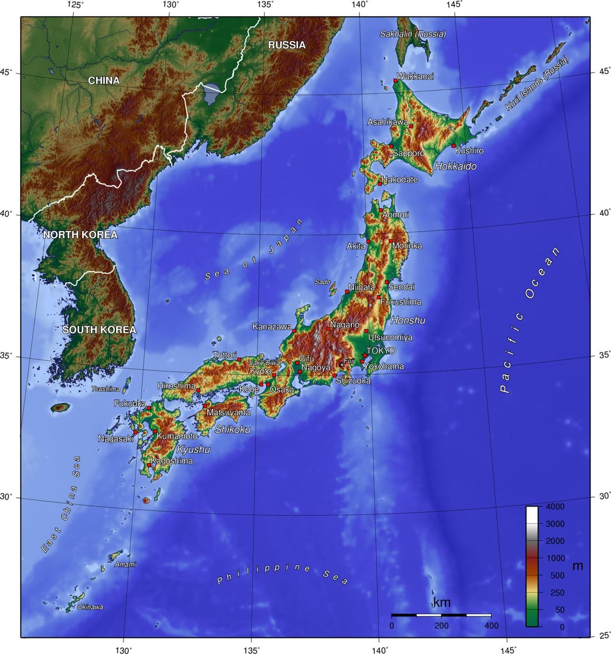 japan kaart offline