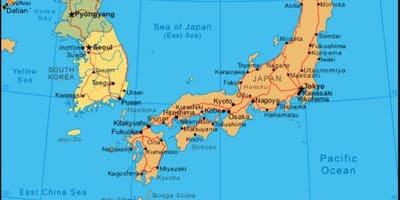 Kaart van het oude japan
