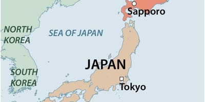 Kaart van noord-japan