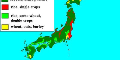 Kaart van japan bossen