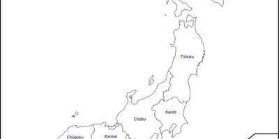 Kaart overzicht van japan