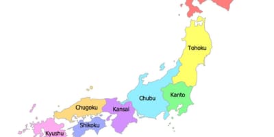 Prefectuur kaart japan