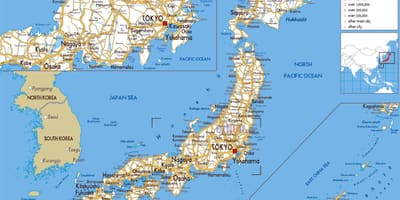 Wegenkaart japan