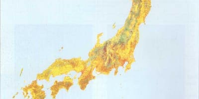 Kaart van japan vegetatie