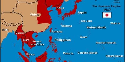 Kaart van de japanse keizerrijk