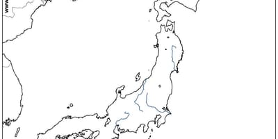 Japan rivieren kaart